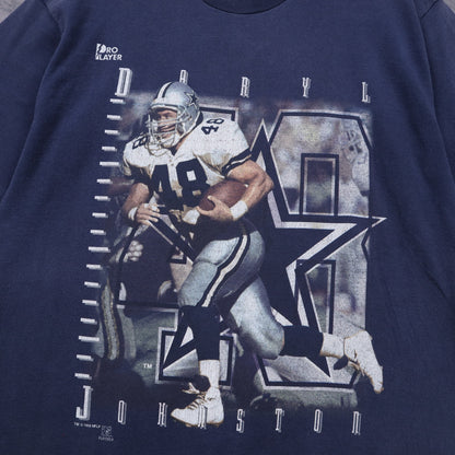 1996 Navy Blue Daryl Johnston Dallas Cowboys Shirt 6626