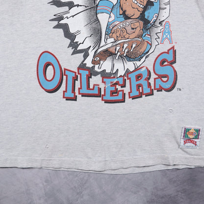 1993 Grey Houston Oilers Shirt 6709