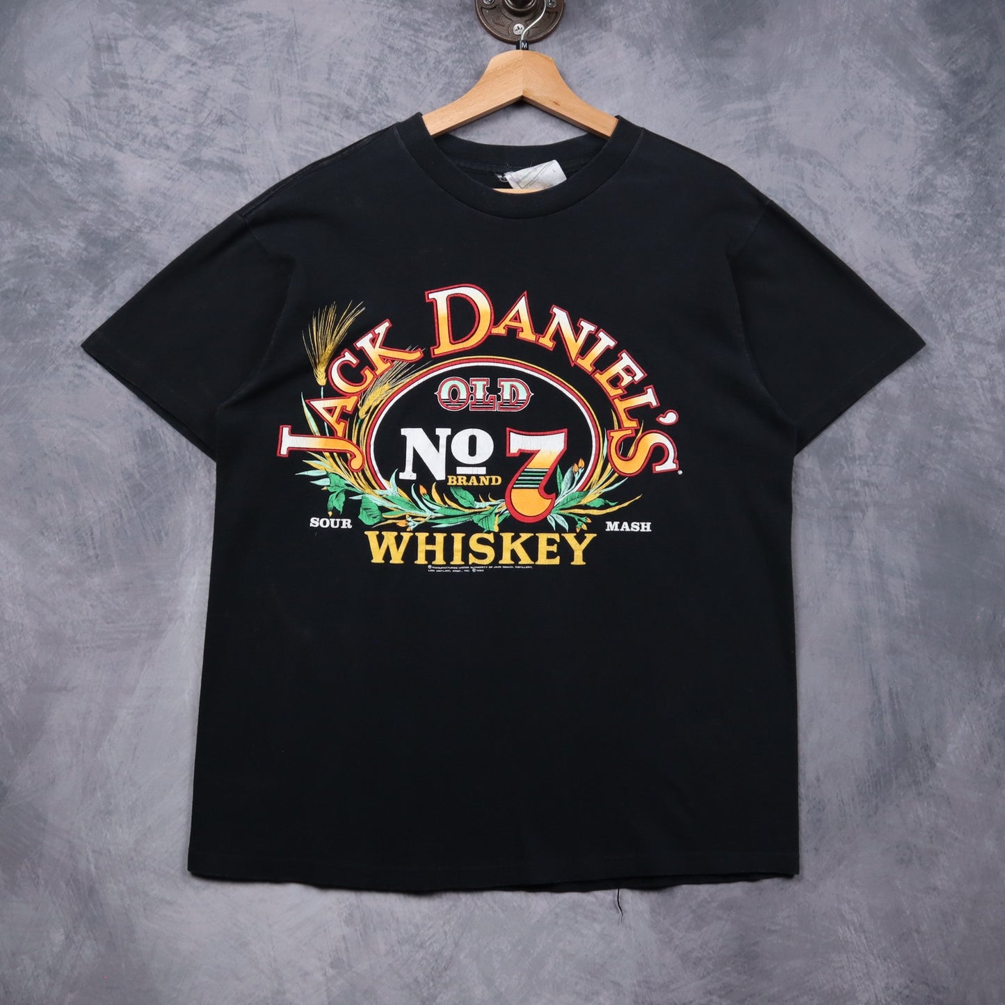 1989 Black Jack Daniel's Old No. 7 Whiskey Shirt 5496