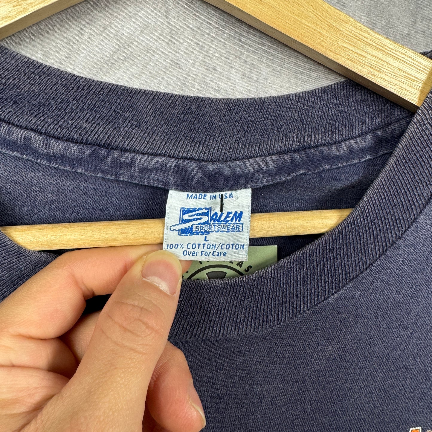 90s Blue Chicago Bears Shirt 4257