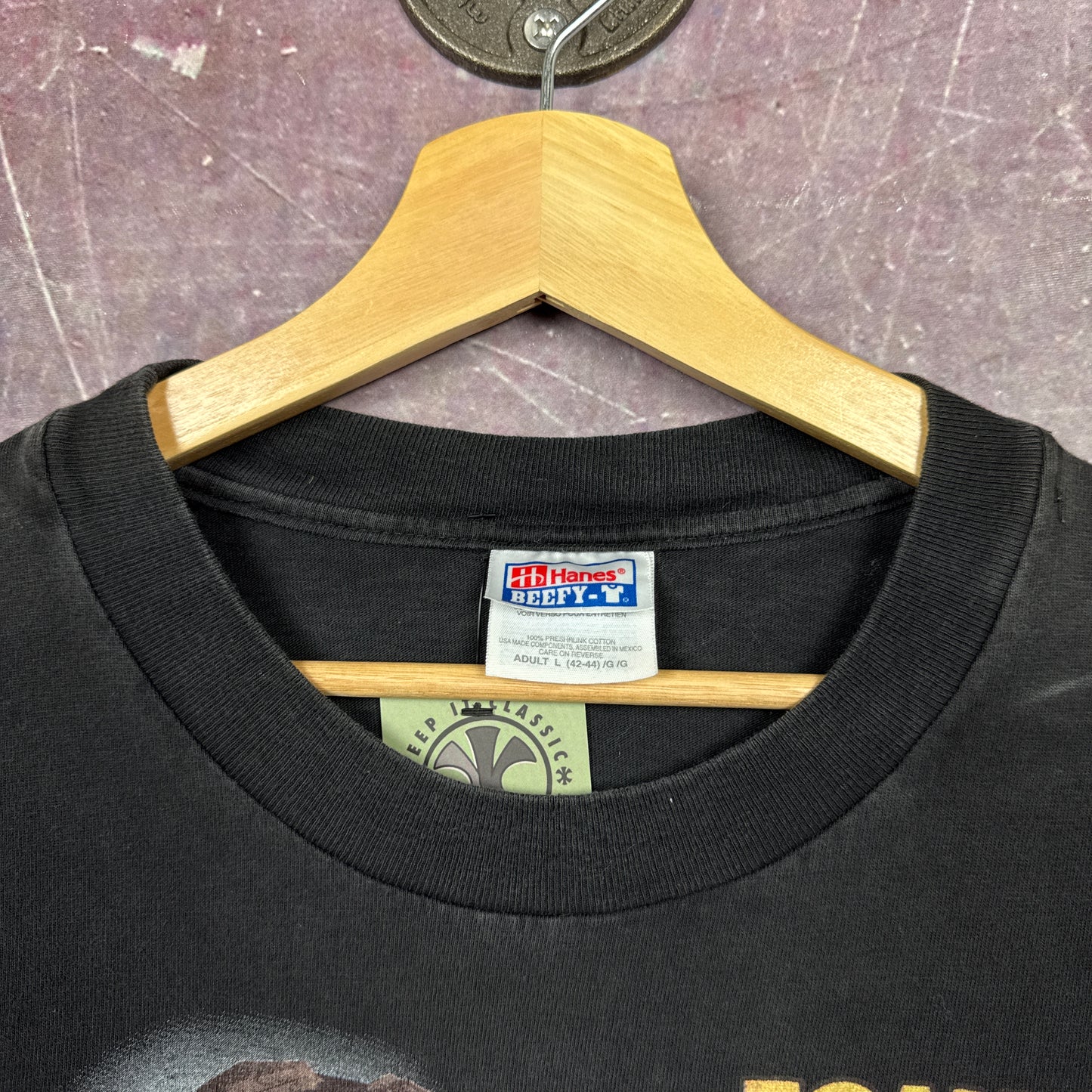 90s Black Tomb Raider Shirt 3424