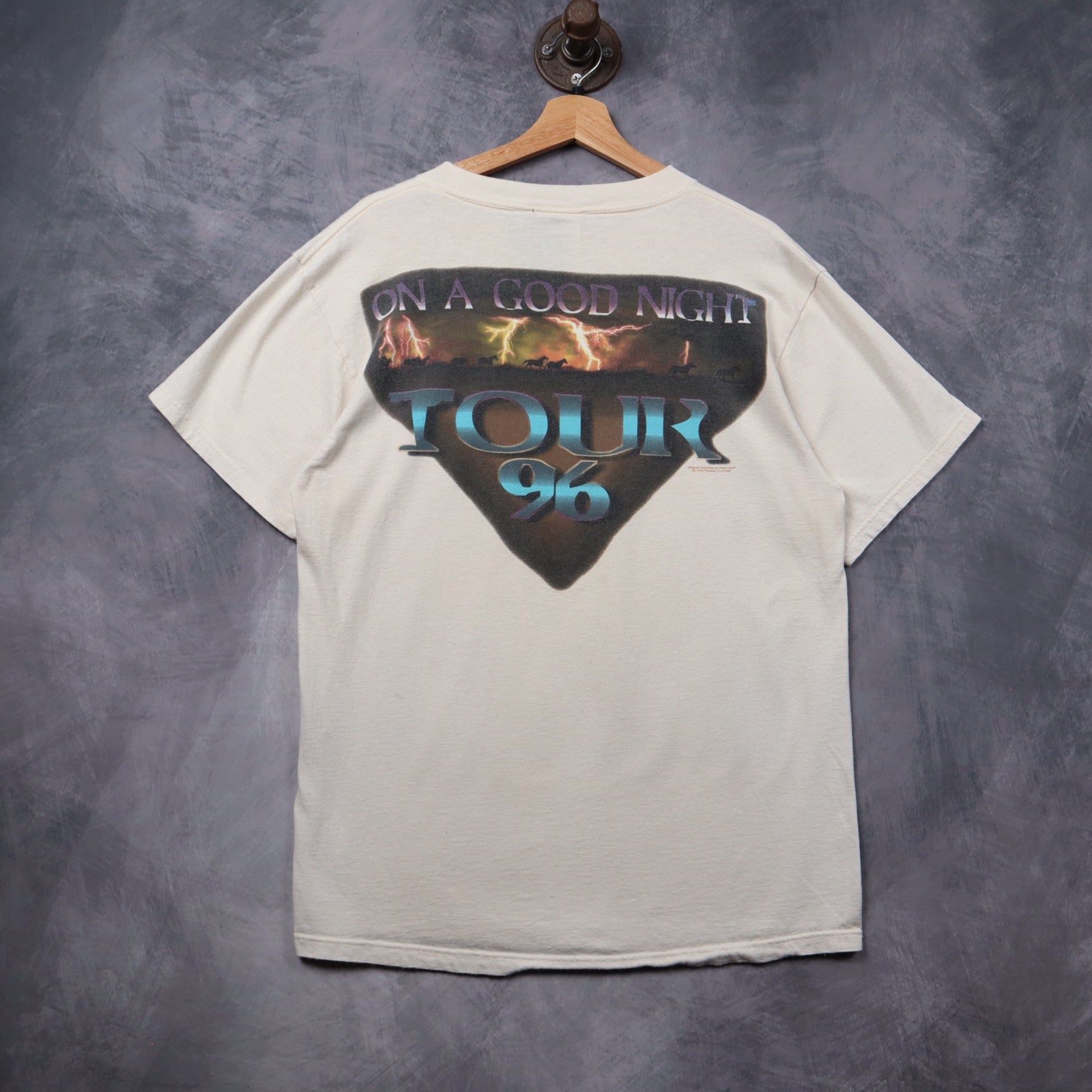 1996 White Wade Hayes On A Good Night Tour Shirt 5443