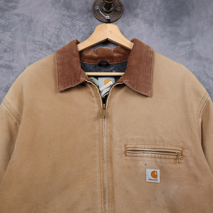 90s Tan Brown Carhartt Detroit Jacket 4807