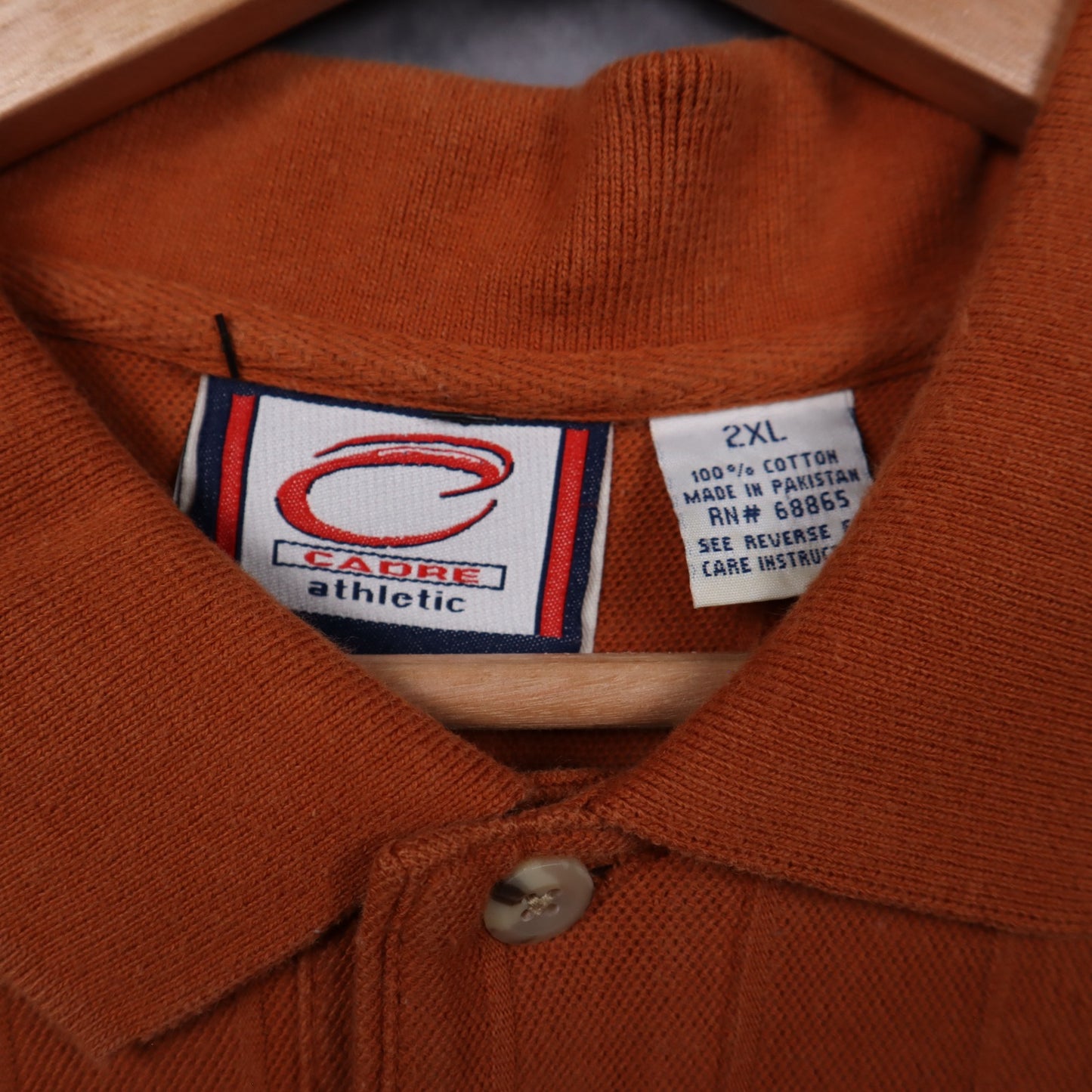90s Burnt Orange Texas Longhorns Polo Shirt 5896