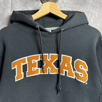 00s Black Russell Texas Longhorns Hoodie 4437