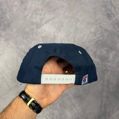 90s Navy Blue Dallas Cowboys The Game Snapback Hat 6851