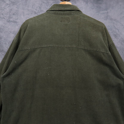 90s Olive Green Diversion Corduroy Zip Up Jacket 5554