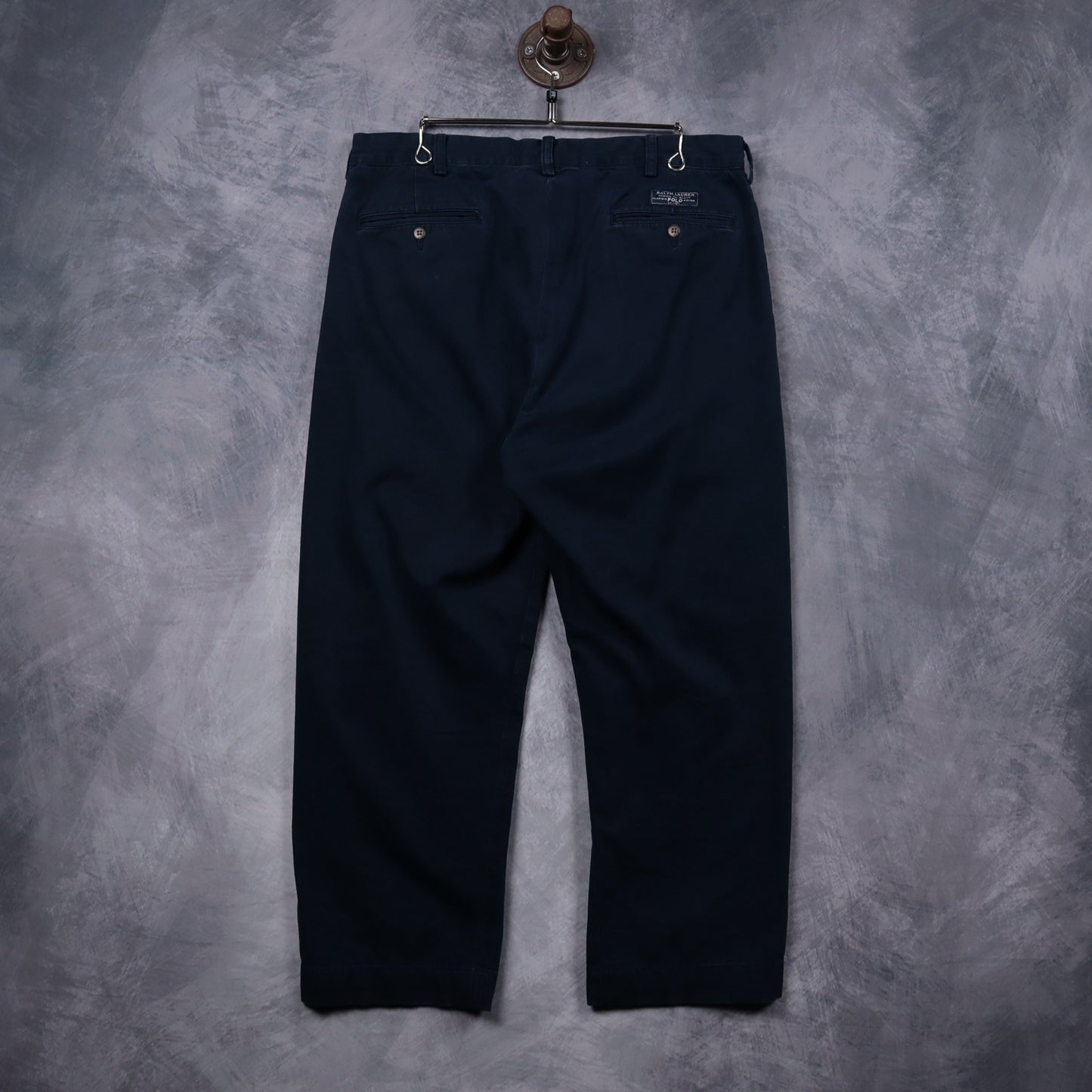 Early 2000s Navy Polo Ralph Lauren Pleated Chinos 5261