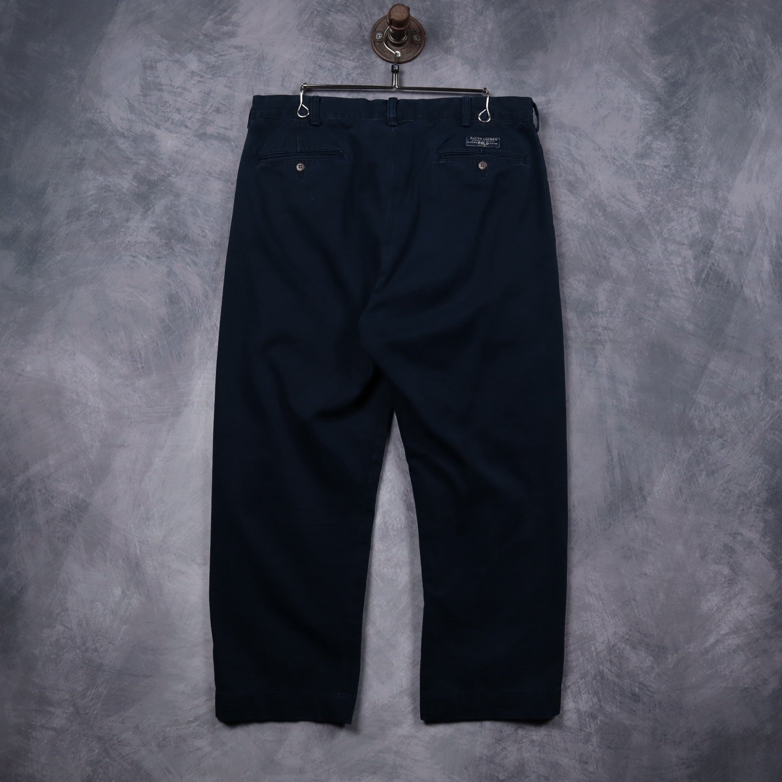 Early 2000s Navy Polo Ralph Lauren Pleated Chinos 5261
