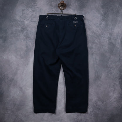 Early 2000s Navy Polo Ralph Lauren Pleated Chinos 5261