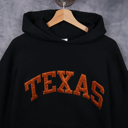 00s Black Texas Longhorns Russell Athletic Hoodie 5644