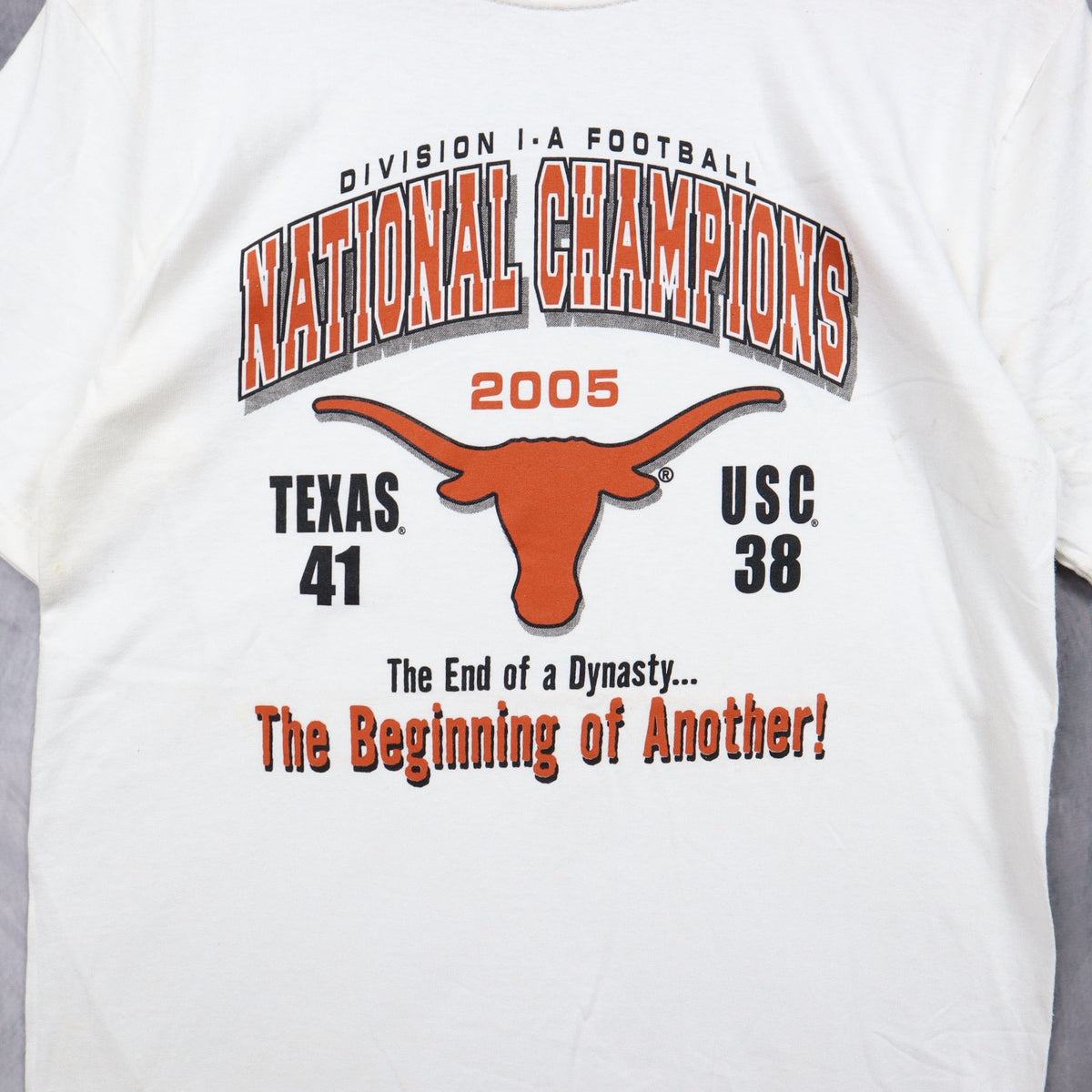 2005 White University of Texas Longhorns National Champions Shirt 5739
