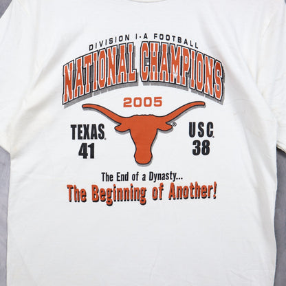 2005 White University of Texas Longhorns National Champions Shirt 5739