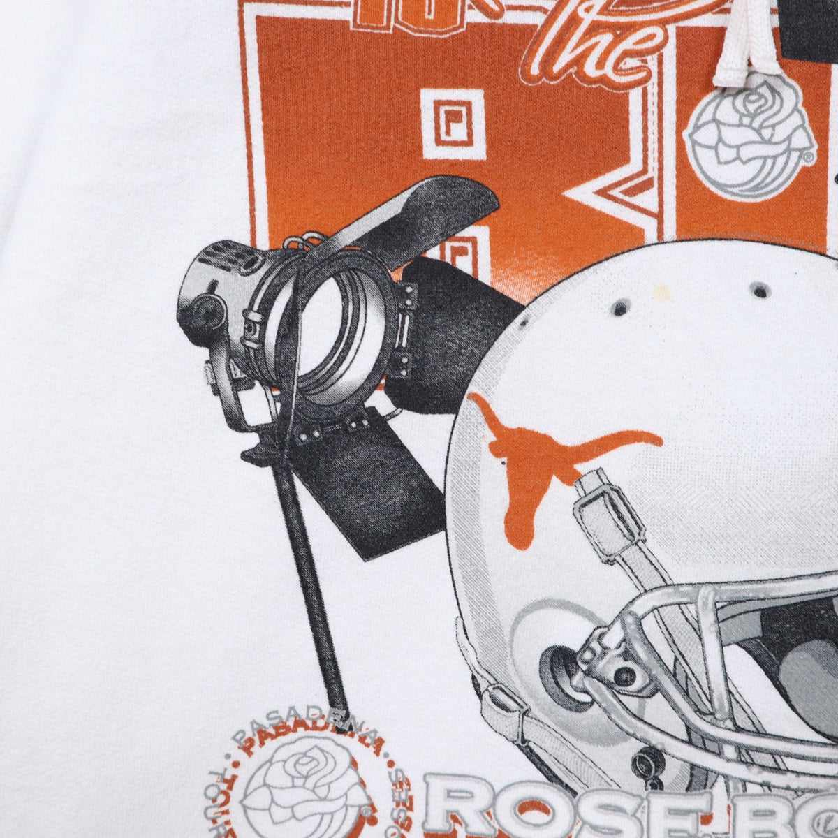 2006 White Texas Longhorns Rose Bowl Hoodie 5623