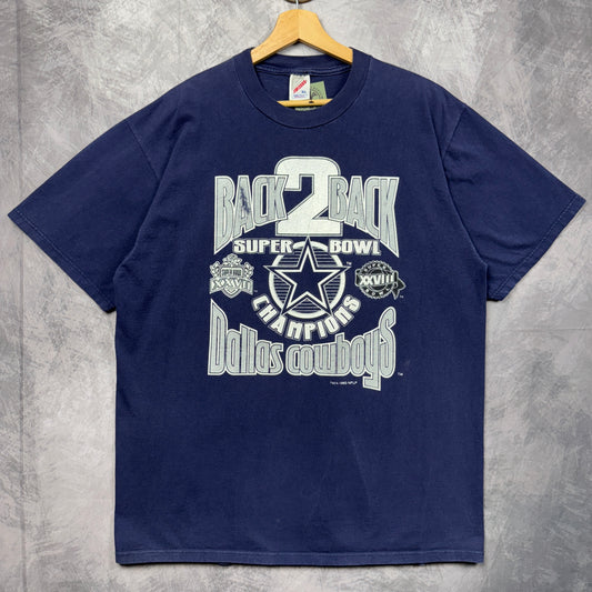 1993 Blue Dallas Cowboys Super Bowl XXVII Shirt 4244