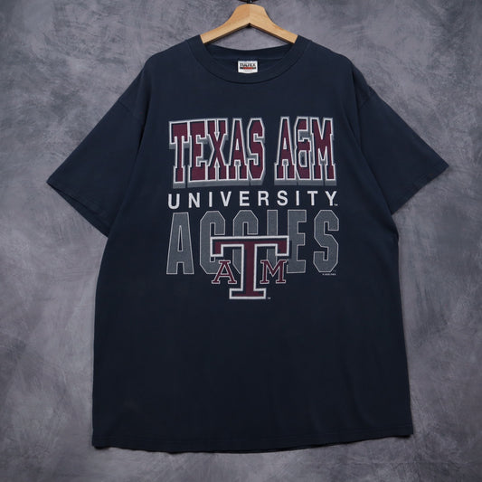 90s Navy Blue Texas A&M University Shirt 4836