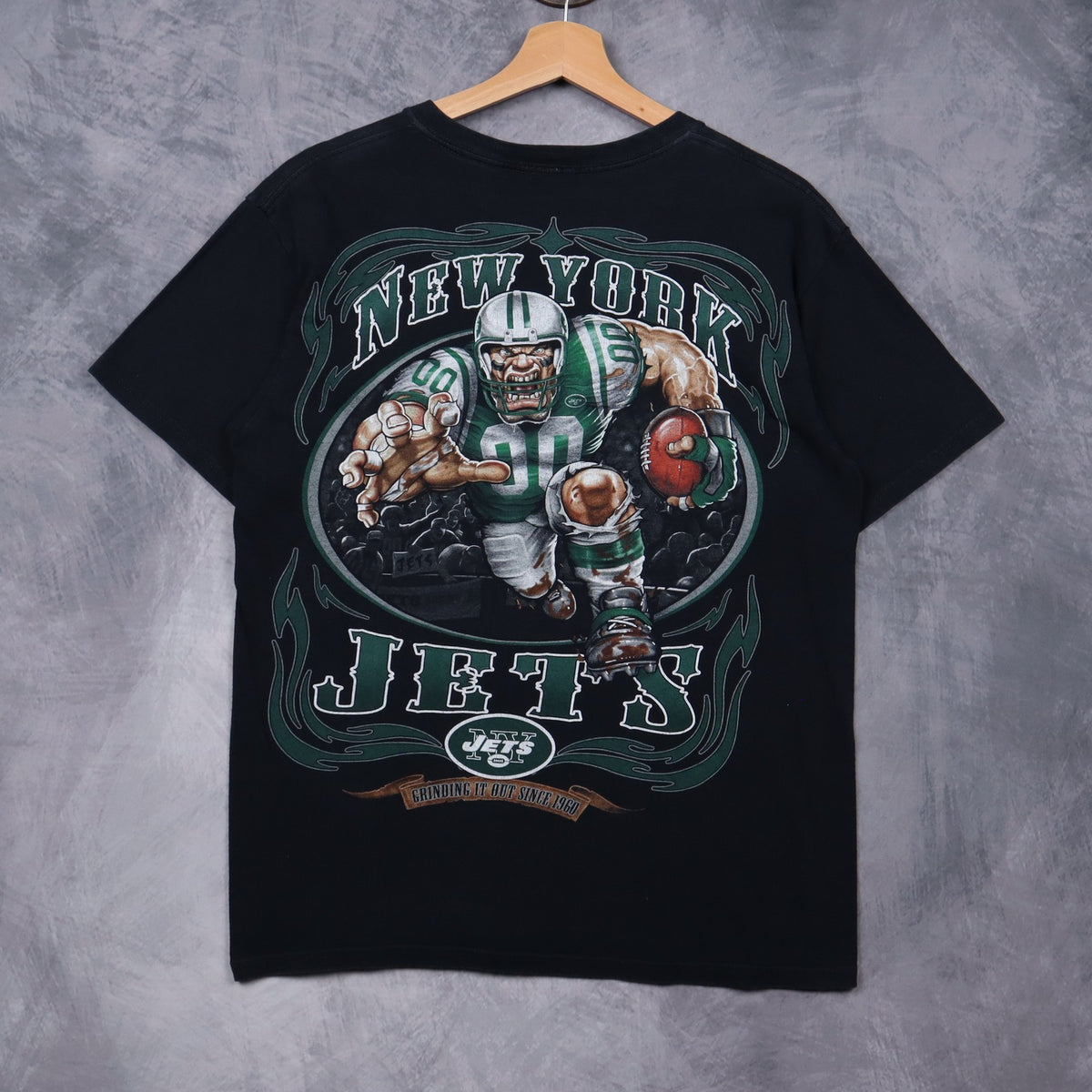 00s Black New York Jets Shirt 6757