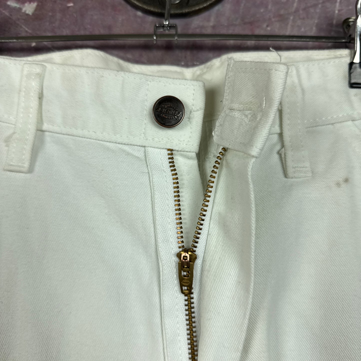 Early 00s White Dickies Painter Baggy Carpenter Work Shorts 35x11 AY18