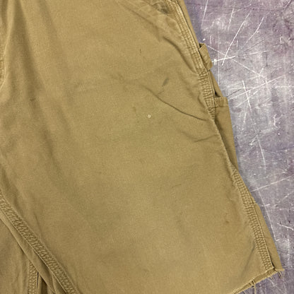 Early 00s Tan Brown Baggy Carhartt Carpenter Work Shorts 35x11 AZ76
