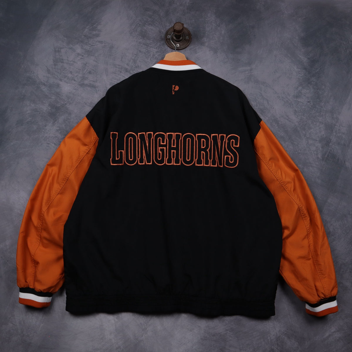 90s Black Texas Longhorns Pro Player Bomber Jacket 5944