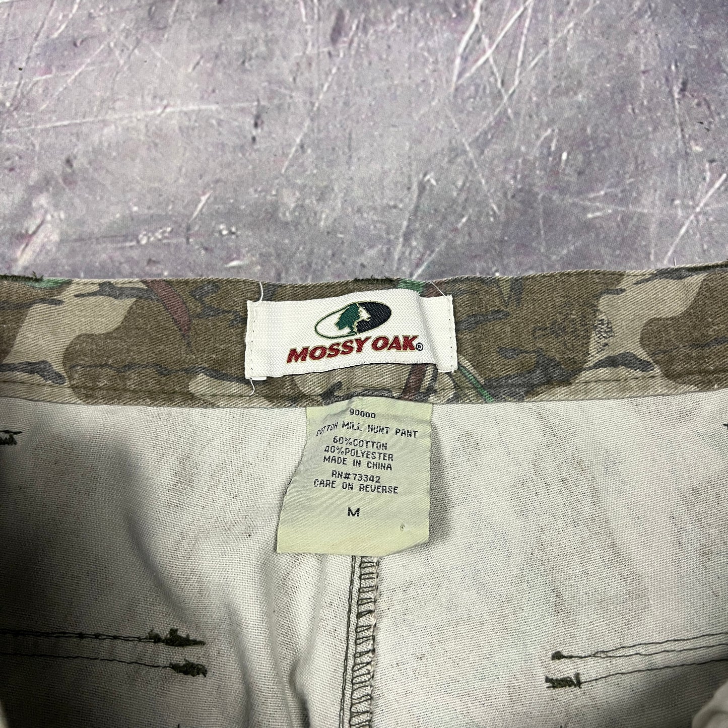 Early 00s Mossy Oak Baggy Camo Realtree Esc Cargo Pants 35x30 AW12