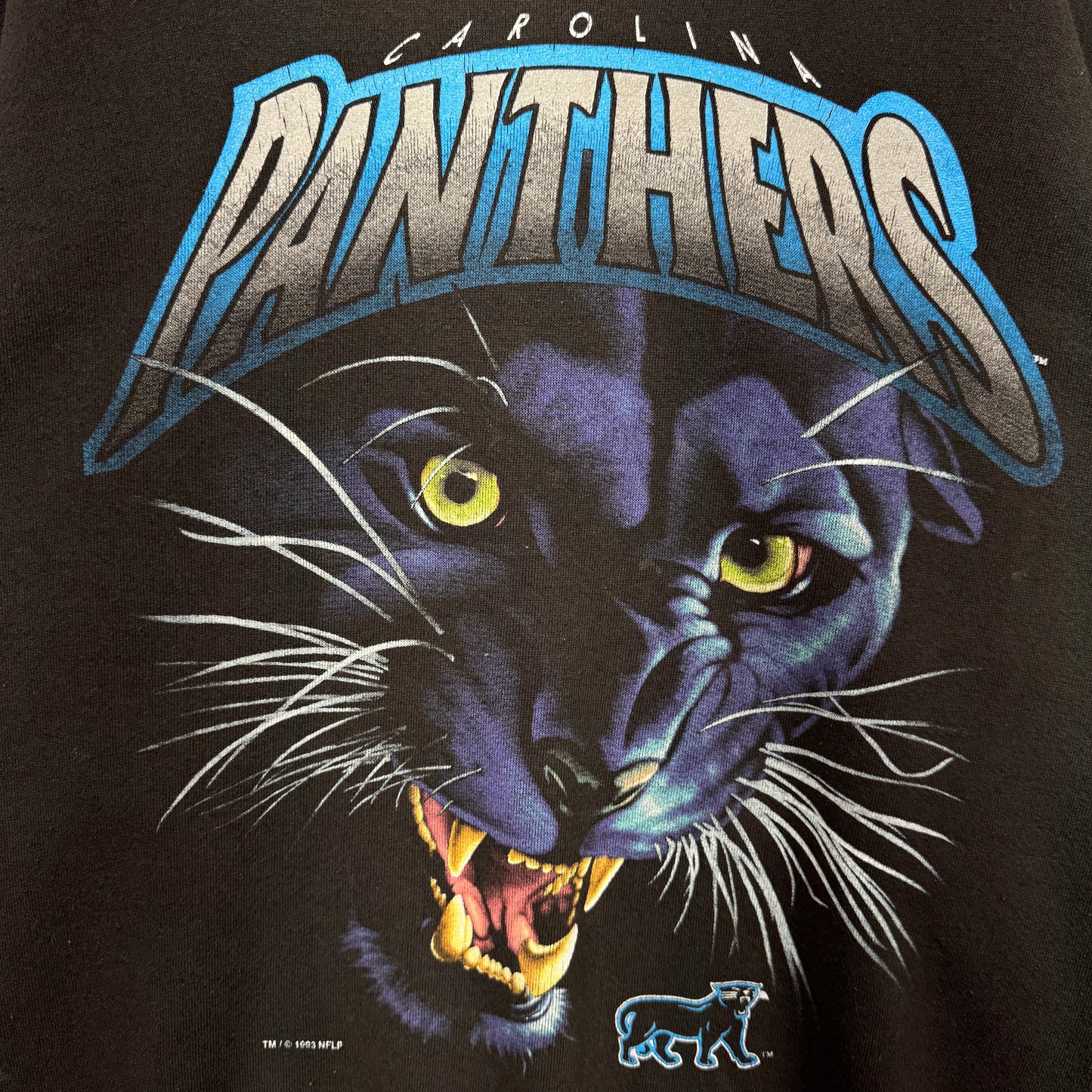 1993 Black Carolina Panthers Crewneck Sweatshirt 4098