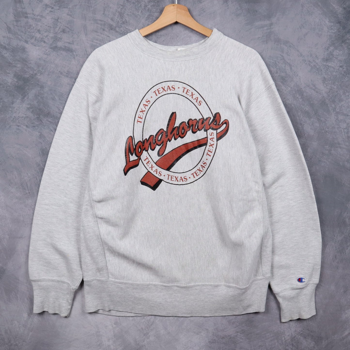 90s Grey Texas Longhorns Champion Reverse Weave Crewneck Sweatshirt 5699
