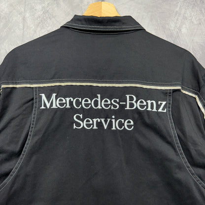 00s Black Mercedes Benz Service Light Jacket 3995
