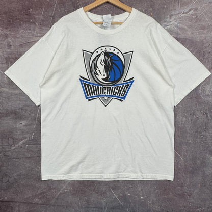00s White Dallas Mavericks Shirt 3305