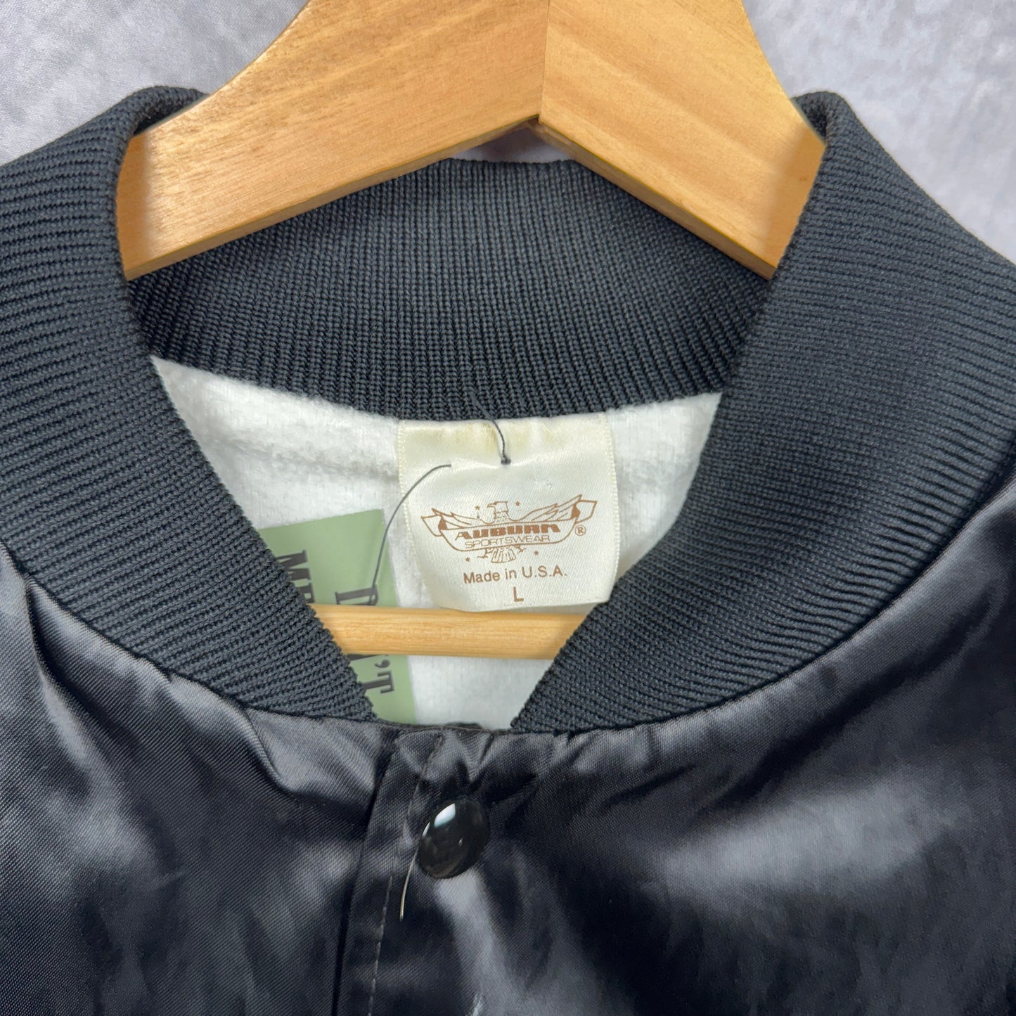 1993 Black Carolina Panthers Satin Jacket 4091