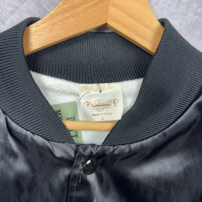 1993 Black Carolina Panthers Satin Jacket 4091