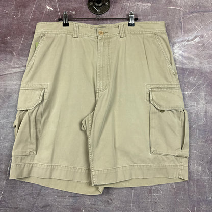 90s Tan Brown Polo Ralph Lauren Baggy Cargo Shorts 37x9.5 AZ06