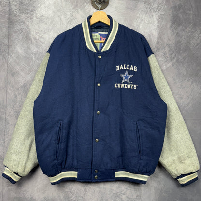 90s Blue Dallas Cowboys Varsity Jacket 4063