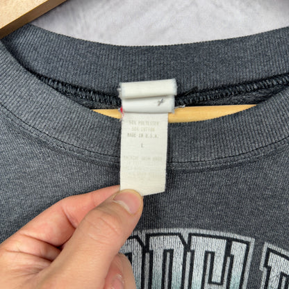 1996 Faded Black Philadelphia Eagles Crewneck Sweatshirt 4103