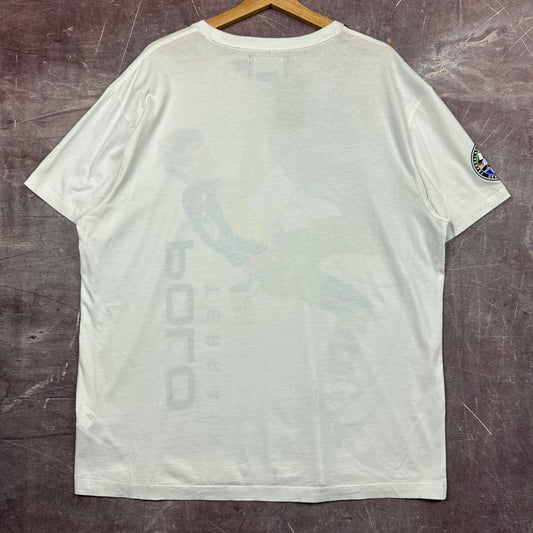 White Polo Country Terrain All Over Print Shirt 3734