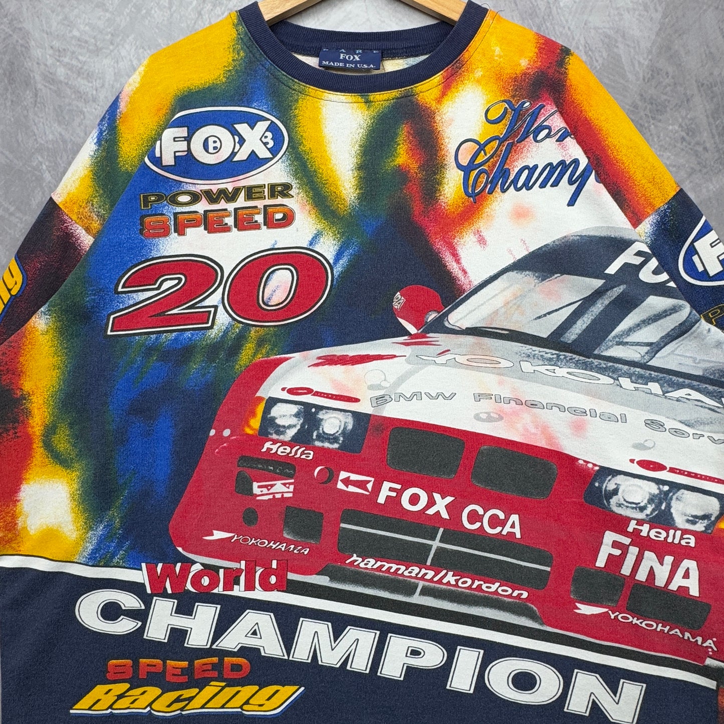 90s Multicolor BMW All Over Print Shirt 4073