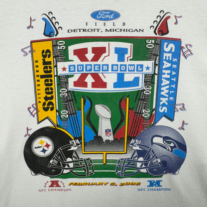 2006 White Superbowl XL Longsleeve Shirt 4238