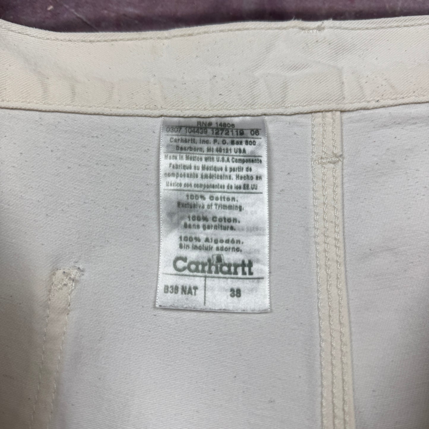 90s White Carhartt Carpenter Shorts 39x8 3515