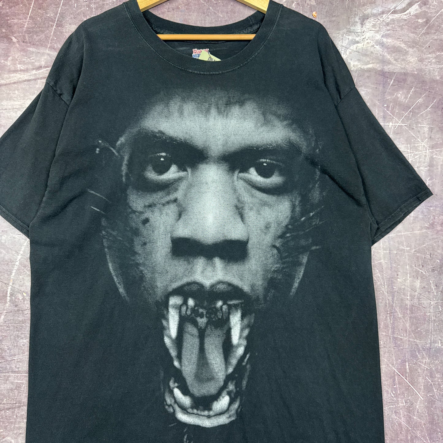 2011 Faded Black Watch The Throne Kanye West Jay Z Tour Shirt L 2831