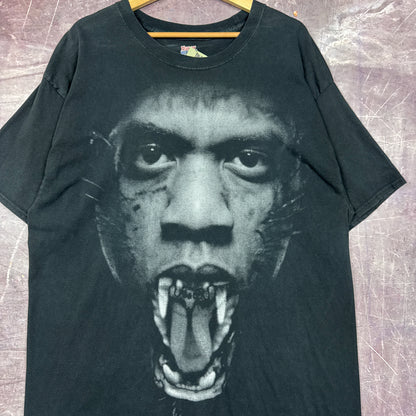 2011 Faded Black Watch The Throne Kanye West Jay Z Tour Shirt L 2831