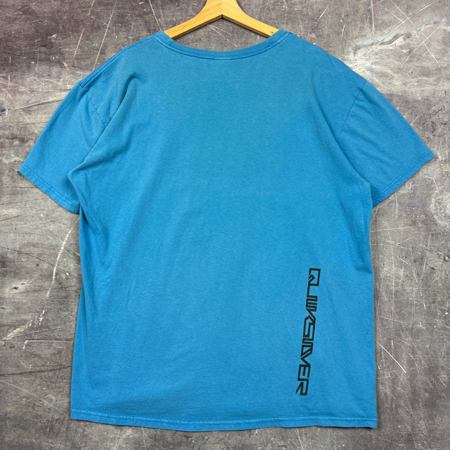 Early 00s Blue Quicksilver Logo Graphic Shirt XL 0830