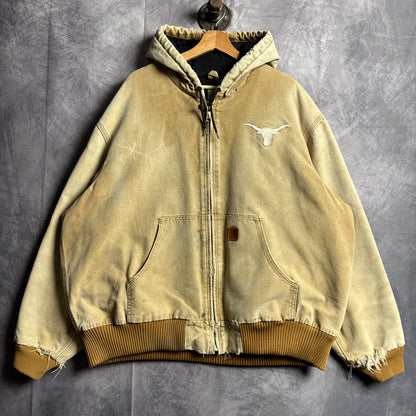 00s Tan Brown Texas Longhorns Carhartt Active Jacket 4449
