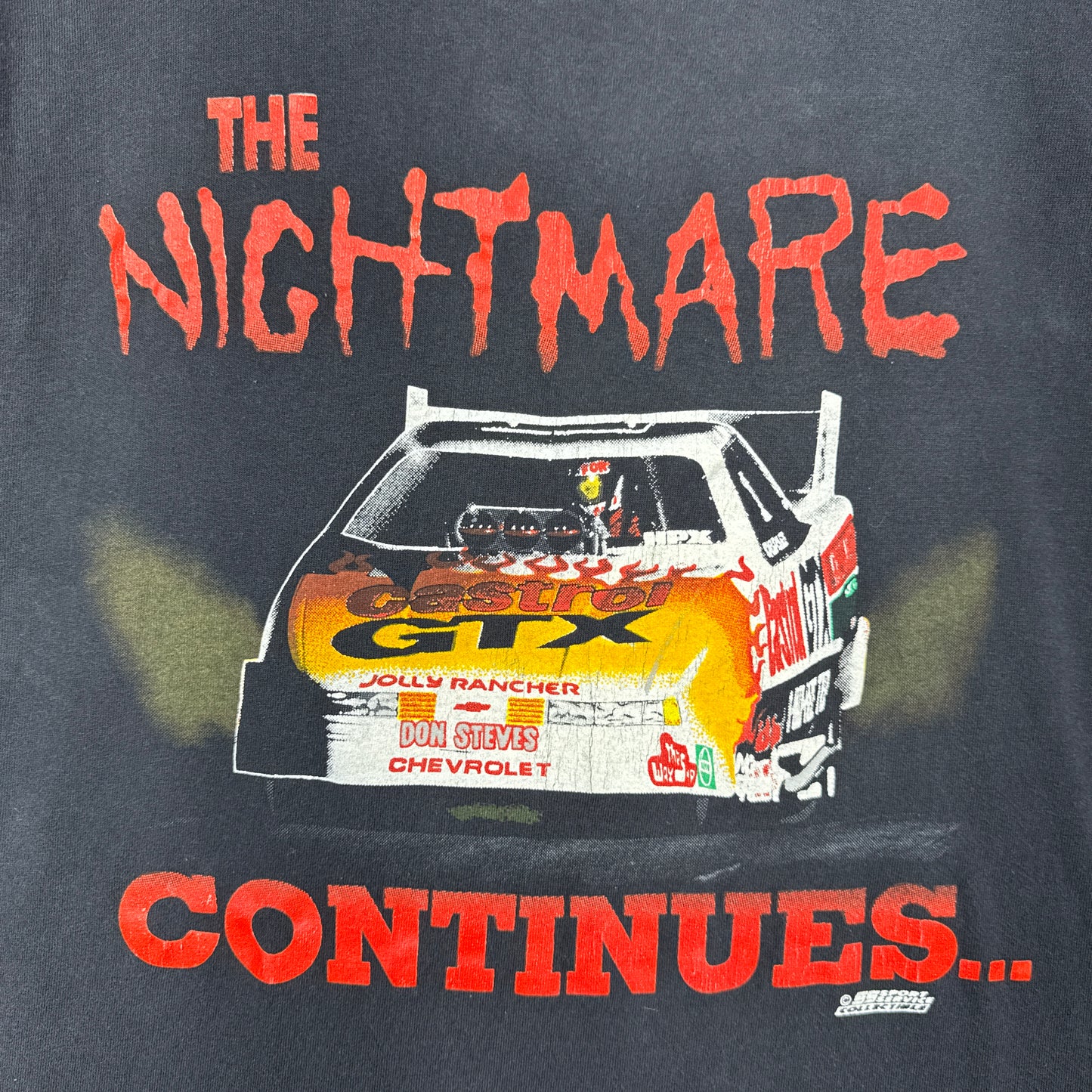 90s Black John Force Shirt 3838