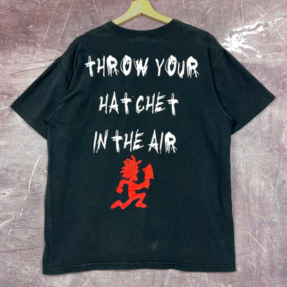 Early 00s Faded Black Blaze ICP Throw Your Hatchet In The Air Graphic Shirt L 2890