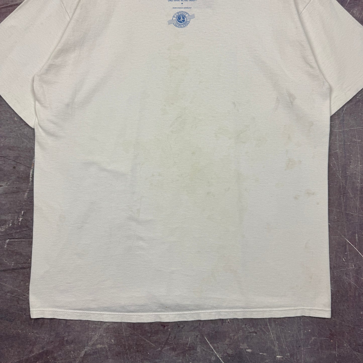 90s White Feel The Rhythm Of The Earth Animal Graphic Shirt XL 2525