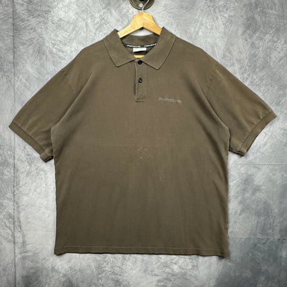 00s Brown Porsche Polo Shirt 3961