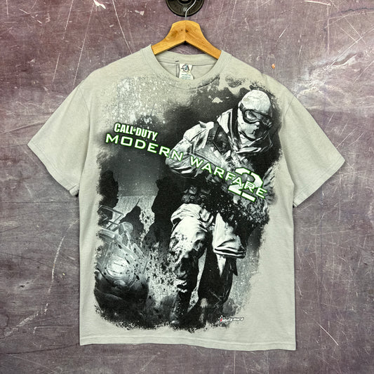 00s Light Grey Call Of Duty Modern Warfare 2 Shirt 3435