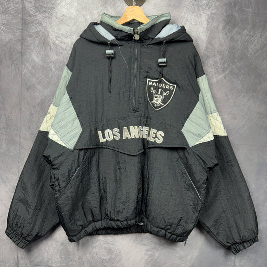 90s Black Los Angeles Raiders Jacket 4067