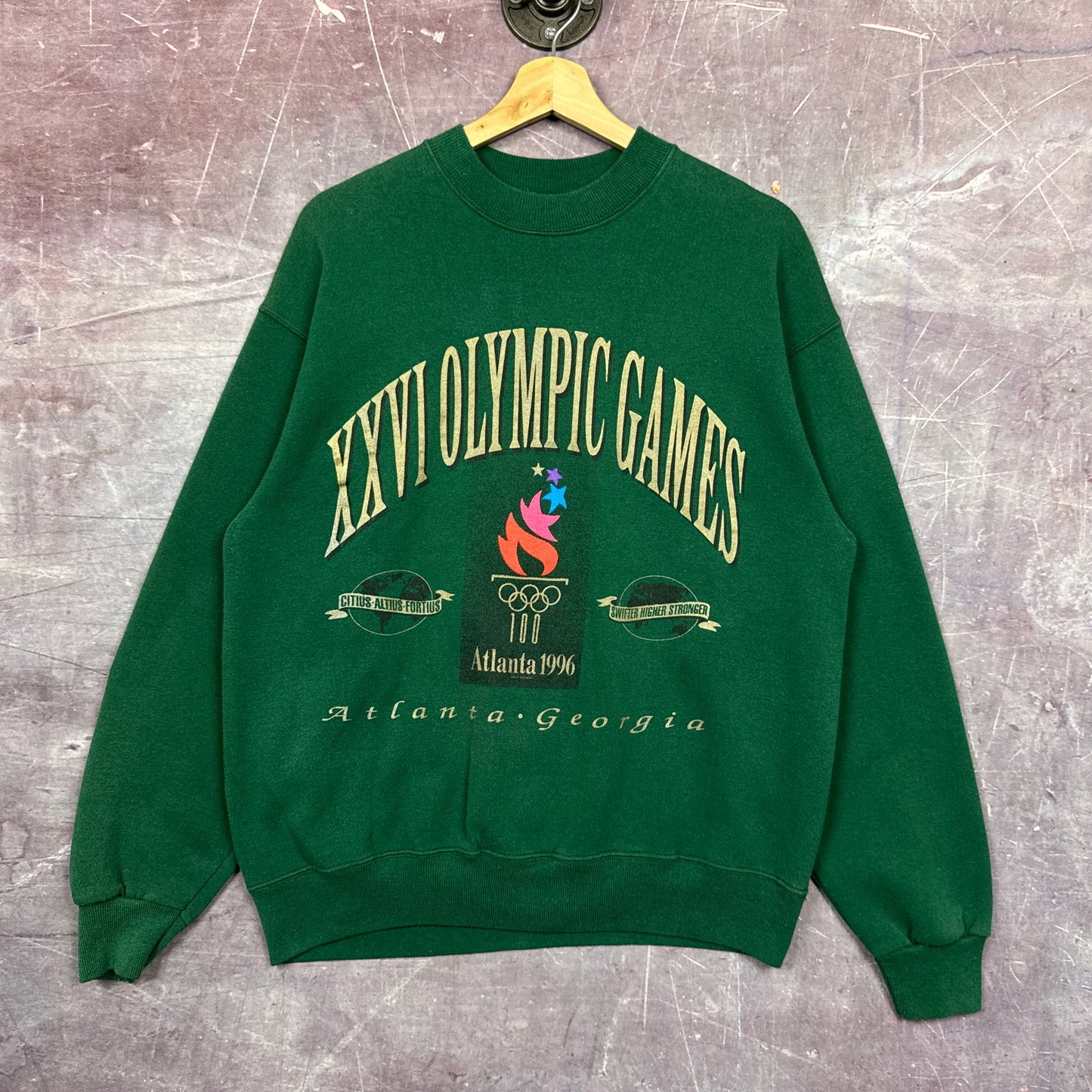 1996 Green Atlanta Olympics Sweatshirt 3482