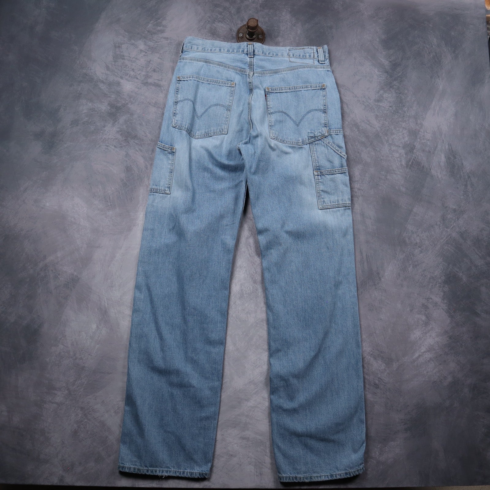 Early 2000s Light Wash Levi's Carpenter Loose Straight Jeans 5266